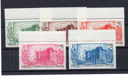 !!! PRIX FIXE : ST PIERRE ET MIQUELON, SERIE BASTILLE N°191/195 NEUVE ** BORD DE FEUILLE - Unused Stamps