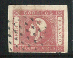 68978 - ARGENTINA: Buenos Aires - STAMPS: Yvert & Tellier # 15  Very Fine  Used - Buenos Aires (1858-1864)