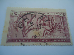 GREECE  USED   STAMPS OLYMPIC GAMES 1906 20 L  ATHENS - Used Stamps