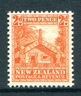 New Zealand 1935-36 Pictorials - Single Wmk. - 2d Maori House - P.14 X 13½ LHM (SG 559) - Nuevos
