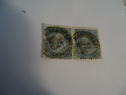 BELGIUM   USED PAIR   STAMPS WITH PERFINS   2 SCAN - Non Classés