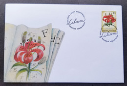 Finland Flowers Candlestick Lily 2007 Flora Plant Flower (stamp FDC) - Covers & Documents