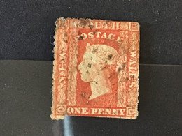 South Australia 1862 1d Scarlet Used SG 154 (some Damage) - Oblitérés