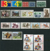 NORWAY 1987 Complete Year Issues MNH / **.  Michel 961-85, Blocks 7-8 - Full Years