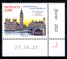 MONACO 2022 - LONDON 2022 / Y.T. N° 3314  - NEUF ** - Unused Stamps