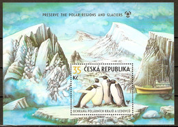 Czech Republic 2009 MiNr. (Block 30) Tschechische Republik Polar Regions Glaciers Emperor Penguins S\sh   MNH** 3.00 € - Préservation Des Régions Polaires & Glaciers