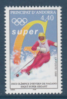 Andorre Française - Tp De 1998 - Jeux Olympiques D'hiver De Nagano - MI N° 519 MNH ** - Winter 1998: Nagano