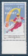 Andorre Française - Tp De 1998 - Jeux Olympiques D'hiver De Nagano - MI N° 519 MNH ** - Winter 1998: Nagano
