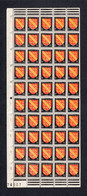 Bloc De 50 Valeurs - Armoiries De Provinces (III) Alsace. 30c. Noir, Rouge Et Jaune Neuf Luxe ** Y756 - Unused Stamps