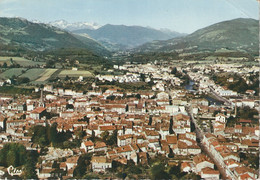 ST GIRONS (Ariège) Vue Générale Aérienne Timbre - Saint Girons