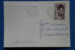 E2 MAROC  BELLE CARTE  1953 CASABLANCA    +   +AFFR. PLAISANT - - Briefe U. Dokumente