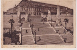 CPA - Marseille - Gare Et Escalier Monumental  - Non Circulé - Estación, Belle De Mai, Plombières