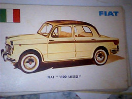 CAR FIAT 1100 LUSSO BERLINA ORIGINAL TRADING CARD. " AUTO INTERNATIONAL PARADE, SIDAM - TORINO"1961 IO5826 - Auto & Verkehr