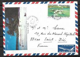 Polynésie Française  Poste Aérienne  Lettre Du 07  03  1980 - Briefe U. Dokumente