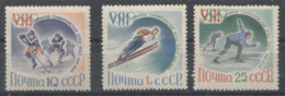 URSS - Timbres De 1960 - 3 Valeurs Des Jeux Olympiques D'hiver De Squaw Valley - MI N° 2317/19 MNH ** - Winter 1960: Squaw Valley