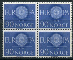 NORWAY 1960 Europa Block Of 4 MNH / **.  Michel 449 - Nuevos