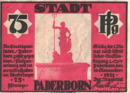 Germany Notgeld:Stadt Paderborn 75 Pfennig, 1921 - Collections