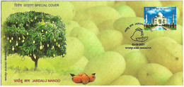 India 2021 JARDALU MANGO, Fruit, GI Tag Geographical Indication , Pickel , Gastronomy , Taj Mahal RARE (**) Inde Indien - Cartas & Documentos