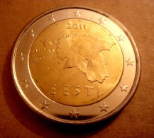 Estonia 2011 EIRO Coin  2 EURO From A Mint Roll UNC - Estonie