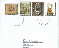 Kunst In Liechtenstein Malerei Fotografie Collagen Glasglocke - Lettres & Documents