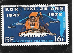 TIMBRE OBLITERE DE POLYNESIE DE 1972 N° YVERT  PA 64 - Usados