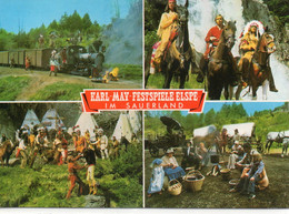 Lennestadt Animée Karl-May-Festspiele Elspe Indiens Cow-Boys Train Chevaux - Lennestadt