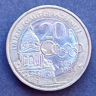 20 Francs Pierre De Coubertin 1994 - 20 Francs