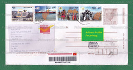 INDIA Inde Indien - Registered Commercial Used Cover Sent On 22.02.2022 - 50 Years Arunachal Pradesh, Tripura, Manipur . - Cartas & Documentos