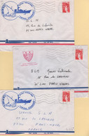 Aviso Escorteur Amiral Charner - Poste Aux Armees - Lot De 3 Enveloppes (avec Petits Defauts) - Scheepspost