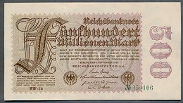 P110d Ro109d DEU-125h   500 Million Mark 01-09-1923. UNC NEUF!!! - 500 Mio. Mark