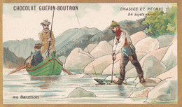 Chromo CHOCOLAT GUERIN BOUTRON - Chasses Et Pêches Saumons - Guerin Boutron