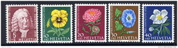 SWITZERLAND 1958 Pro Juventute Set MNH / **.  Michel 663-67 - Nuevos