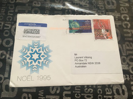 (2 G 39) Luxembourg Posted To Australia (during COVID-19 Crisis) Noel 1995 - Covers & Documents