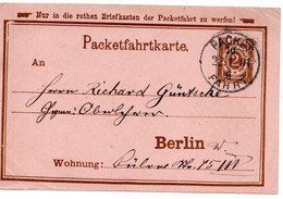 57004 - Deutsches Reich / Privatpost / Berlin - 1891 - 2Pfg. GAKte. PACKETFAHRT - Postes Privées & Locales