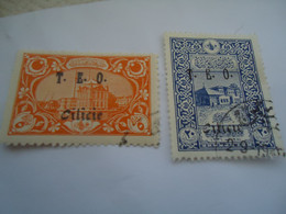 CILICIA FRANCE  OVERPRINT  T.E.O - Andere & Zonder Classificatie