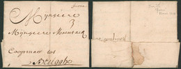 Précurseur - LAC Datée De Veurne (1716) + Griffe Manuscrite "Furne" Port 3 > Brugghe, Bruges - 1714-1794 (Austrian Netherlands)