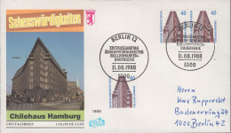 Berlin Mi Nr.816/816 - FDC  Freimarken - Chilehaus Hamburg ( Waagerechtes Paar) + 816 - 1981-1990