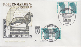 Berlin Mi Nr.863/863 - FDC  Freimarken - Braunschweiger Löwe ( 2x Waagerecht Paar) - 1981-1990