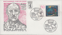 Berlin Mi Nr.572  FDC 100. Geburtstag Von Karl Hofer - 1971-1980