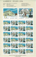 Denmark;  Y's Mens Club Aarhus 1996;  Christmas Seals; Unused Sheet; MNH(**) Not Folded. - Full Sheets & Multiples