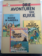 Drie Avonturen Van Kuifje, Kuifje In Amerika,De Zaak Zonnebloem,De Zwarte Rotsen - Hergé, 1982 - Kuifje