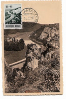 SP457/ TP 923 Freyr S/ Carte Maximum C. Waulsort 10/9/53 " LES ROCHERS DE FREYR - 1951-1960