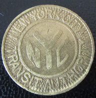 Etats-Unis / United States - Jeton Metro New-York City Transot Authority / Good For One Fare - Monetary/Of Necessity