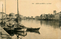 Agde Sur Mer * Vue Sur Le Port * Péniche Batellerie - Agde