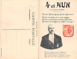 4 ET HUN- PAR THEODORE BOTREL-POINCARÉ, NICOLAS , GEORGE, ALBERT ET GUILLAUME DOUBLE CARTE - Figuren