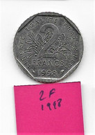 2 Francs   " Semeuse "  1998  SPL    O Roty Sans Aucun Point ! - 2 Francs