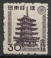 Japan 1946. Scott #363 (MH) Horyu Temple Pagoda - Neufs