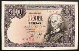 Spagna Espana Espagne 5000 Pesetas 1976 KM#155 Spl Pressato Xf LOTTO 3812 - [ 4] 1975-… : Juan Carlos I