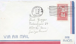 Canada Luchtpostbrief Uit 1959 Met 1 Zegel (5136) - Lettres & Documents