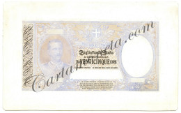 25 LIRE PROOF CARTONCINO BIGLIETTO STATO EFFIGE V. EMANUELE III 23/03/1902 SUP - Regno D'Italia – Autres